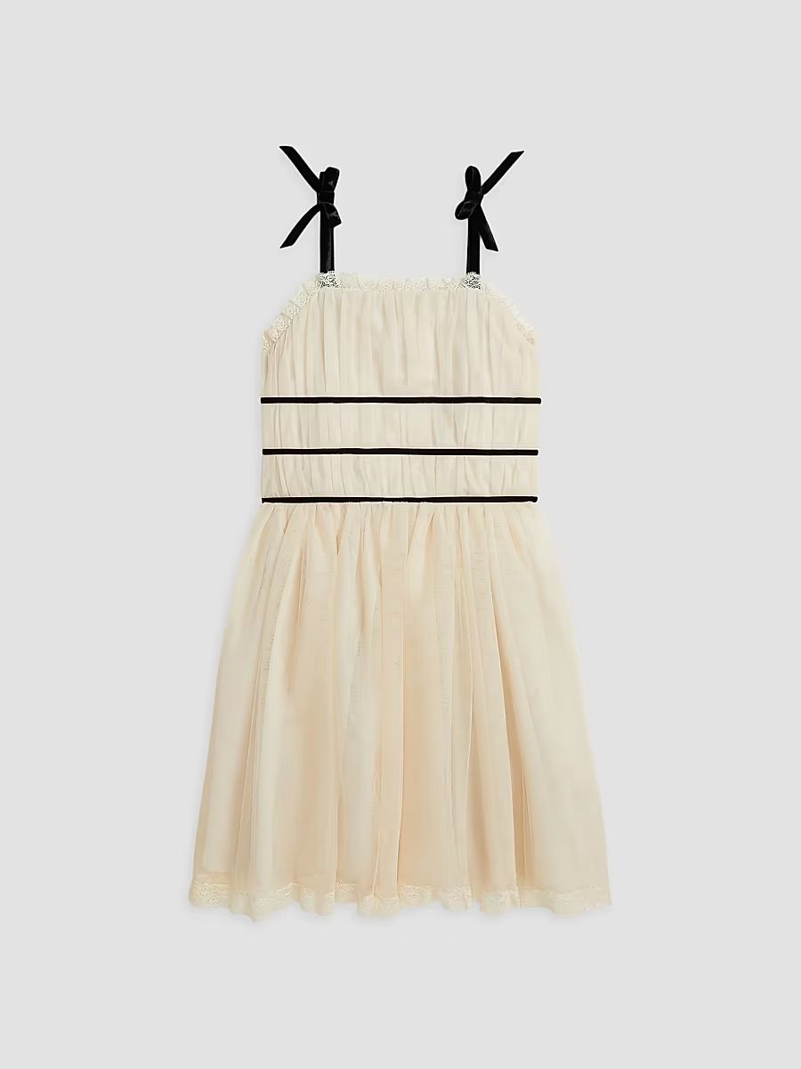 Polo Ralph Lauren Girl's Little Girl's & Girl's Lace-Trim Tulle Dress - Cream - Size 8