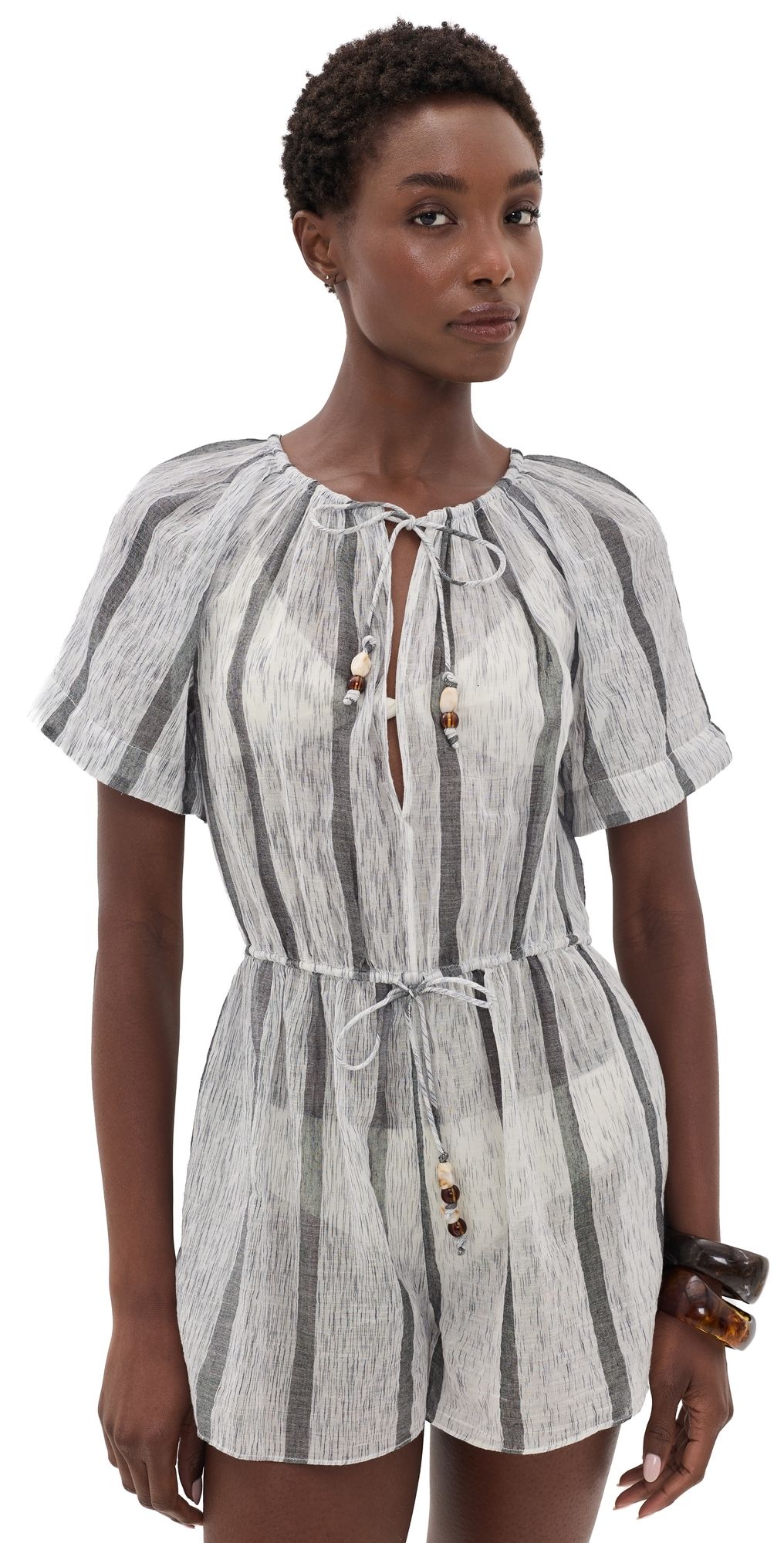 Ulla Johnson Valeria Mini Jumpsuit Salt Stone XL