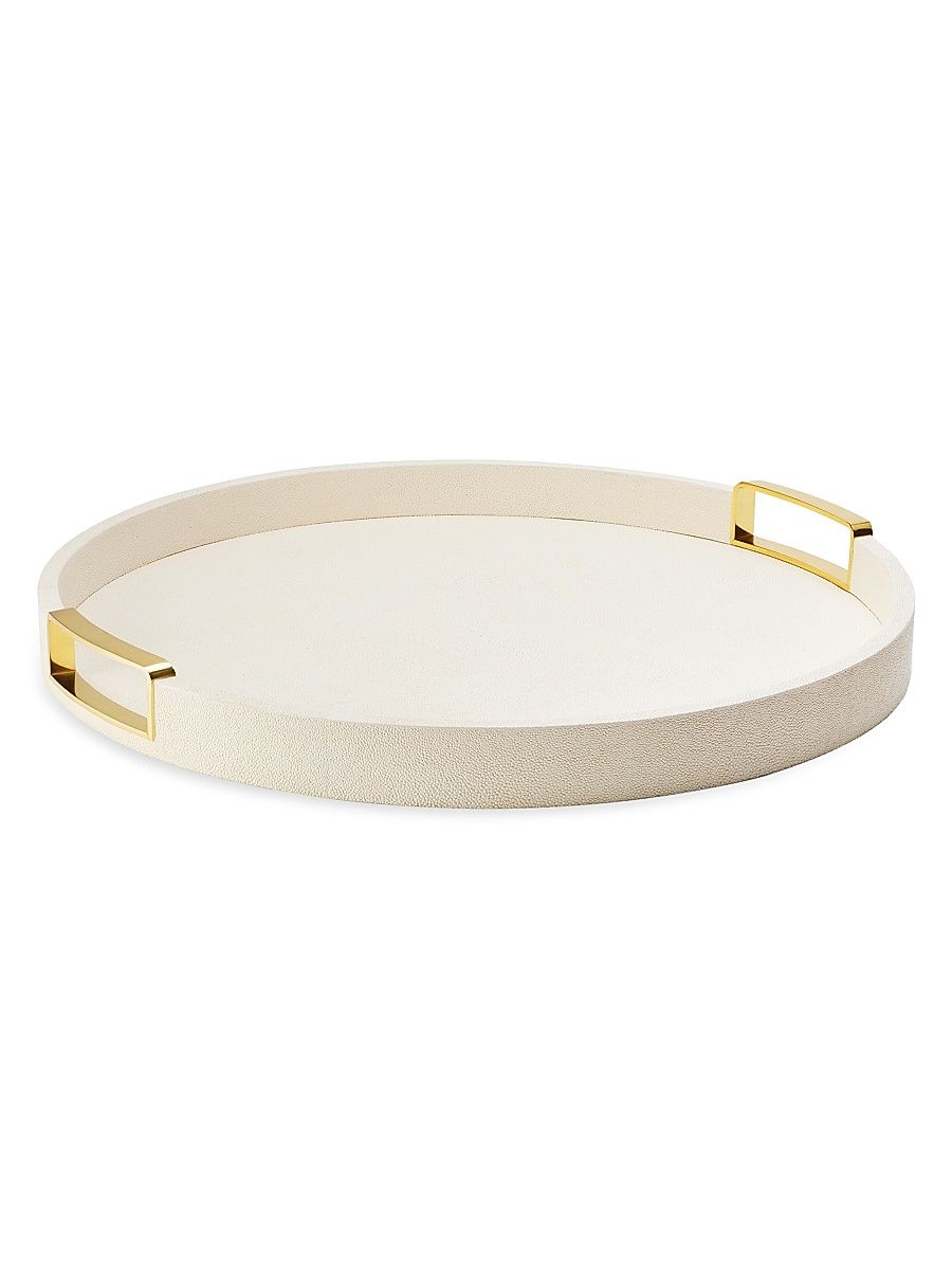 Carina Shagreen Round Tray - Size Small