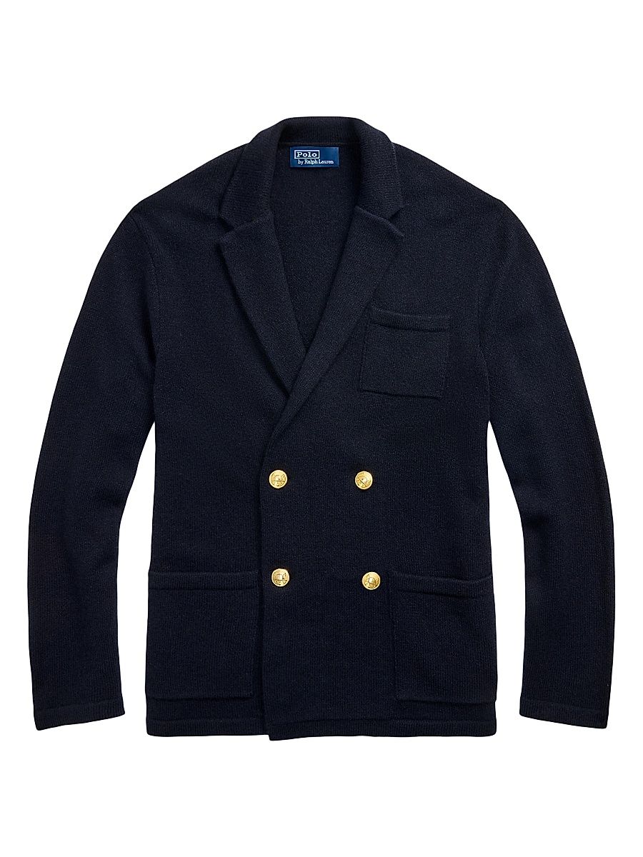 Men's Aviator Cashmere Cardigan - Aviator Navy - Size XXL