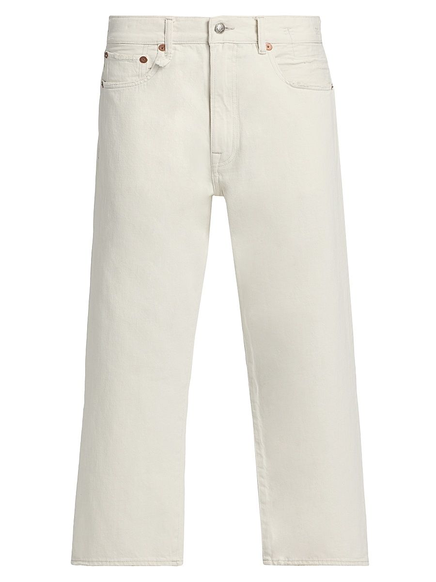 Women's X-Bf Straight Crop Jeans - Holden White Selvedge - Size 31