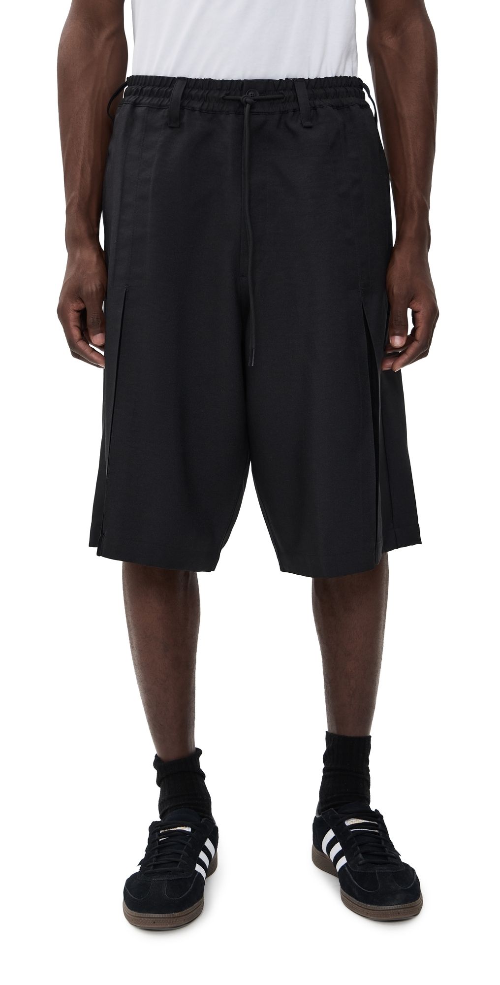 Y-3 Pleated Shorts 13.75 Black M