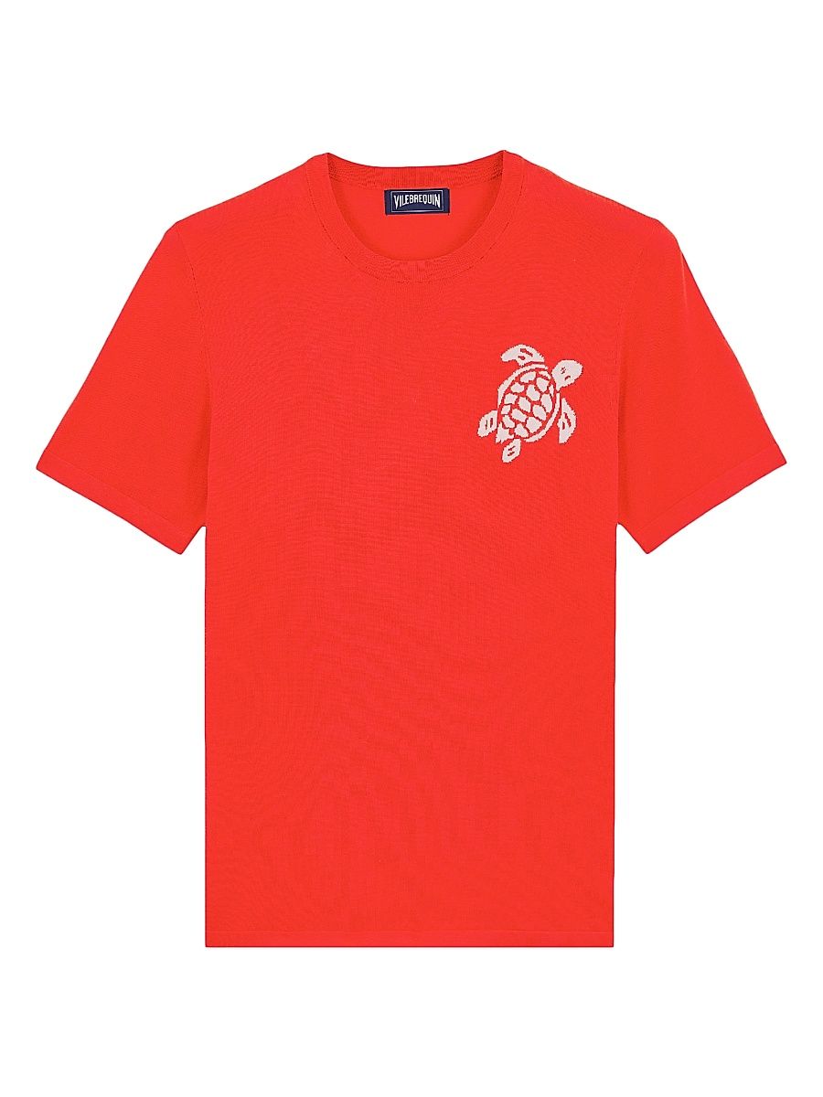 Men's Big Turtle Silk & Cotton T-Shirt - Vertdisco - Size XXL