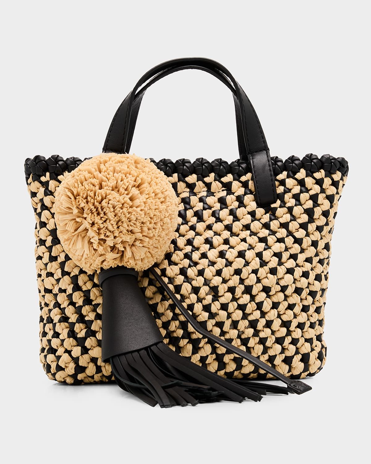 Raffia Mini Crossbody Bag