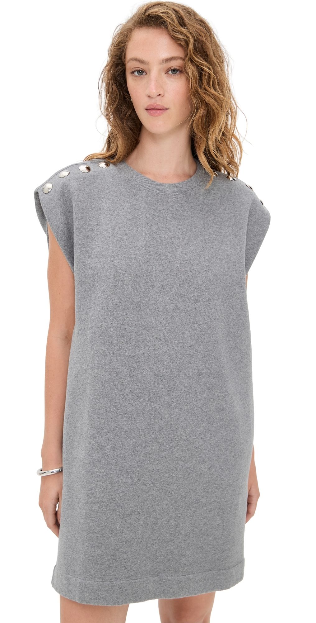 Clare V. Le Vest Dress Grey Melange L