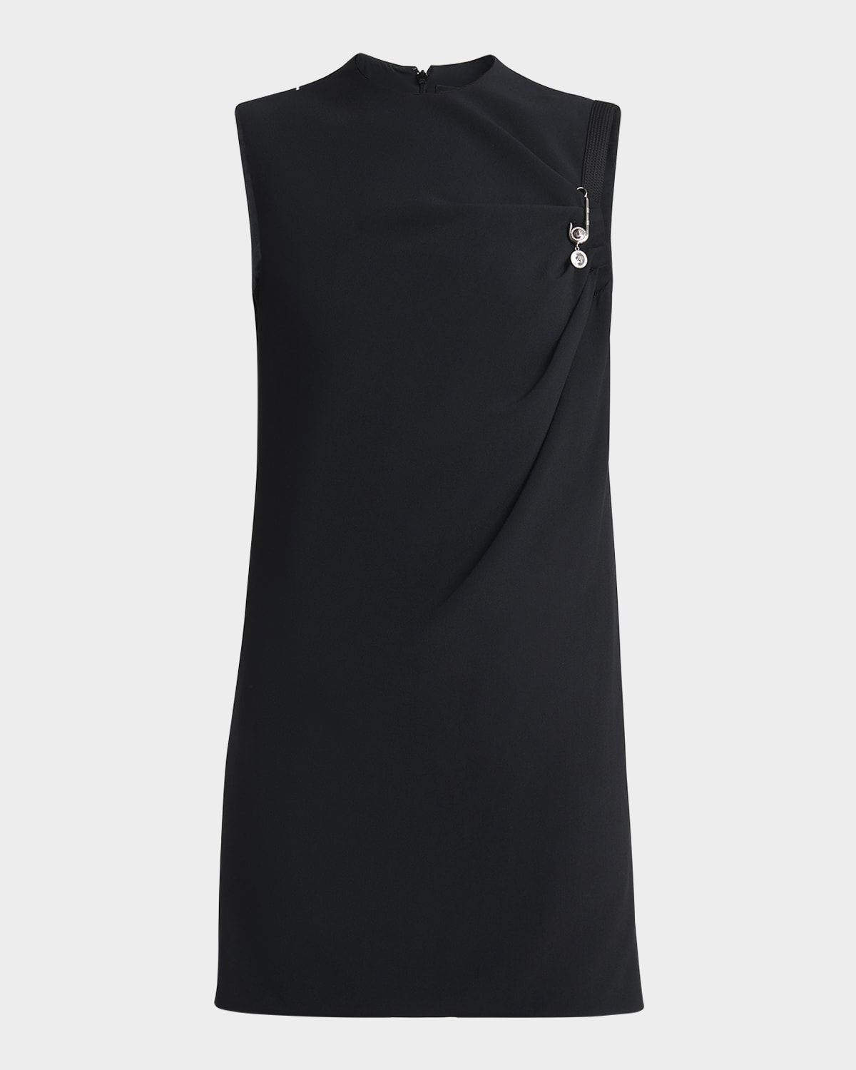 Safety-Pin Responsible Matte Enver Satin Mini Dress