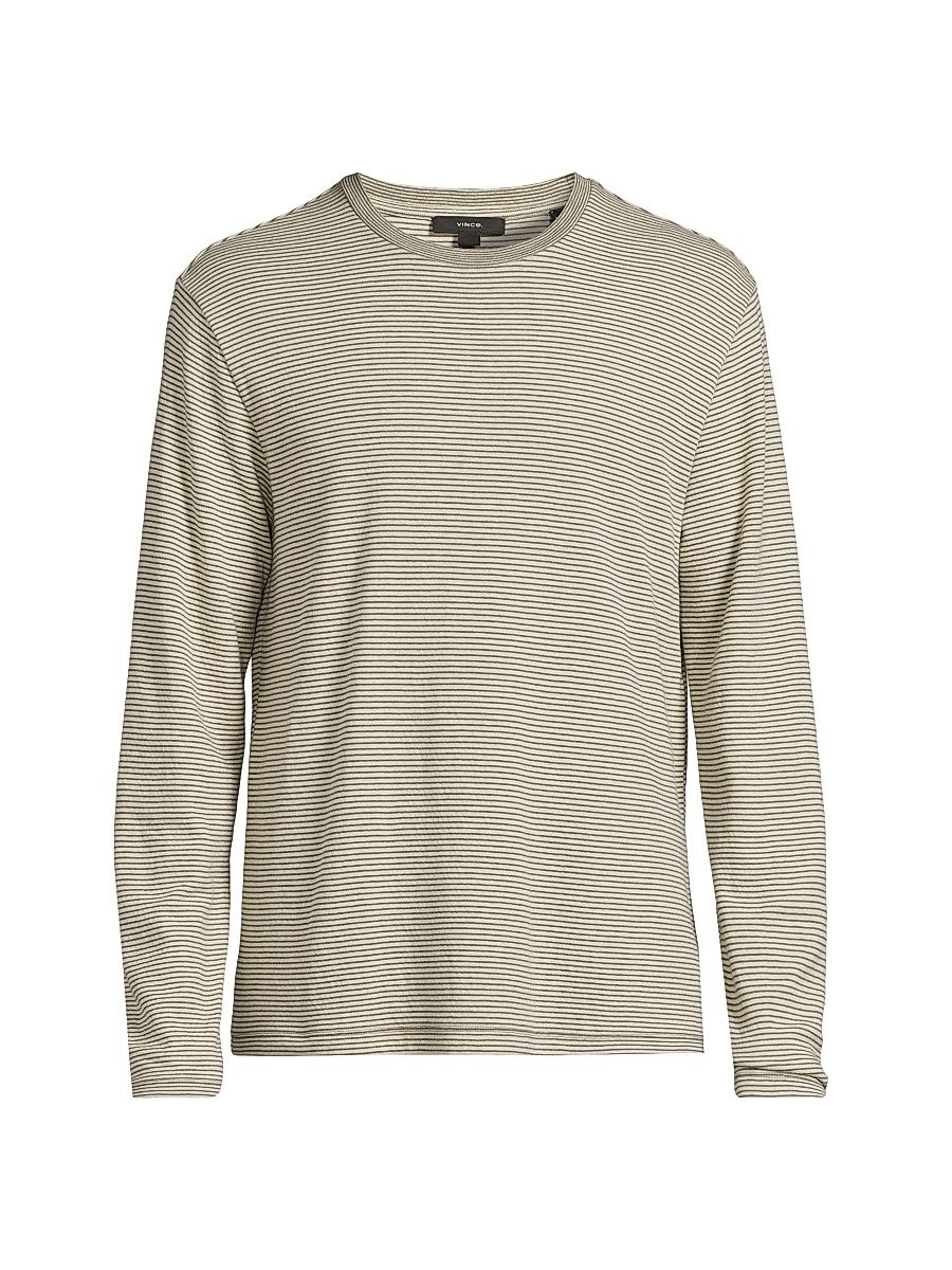 Men's Striped Cotton Crewneck Shirt - Clear Lake Rapids - Size XXL