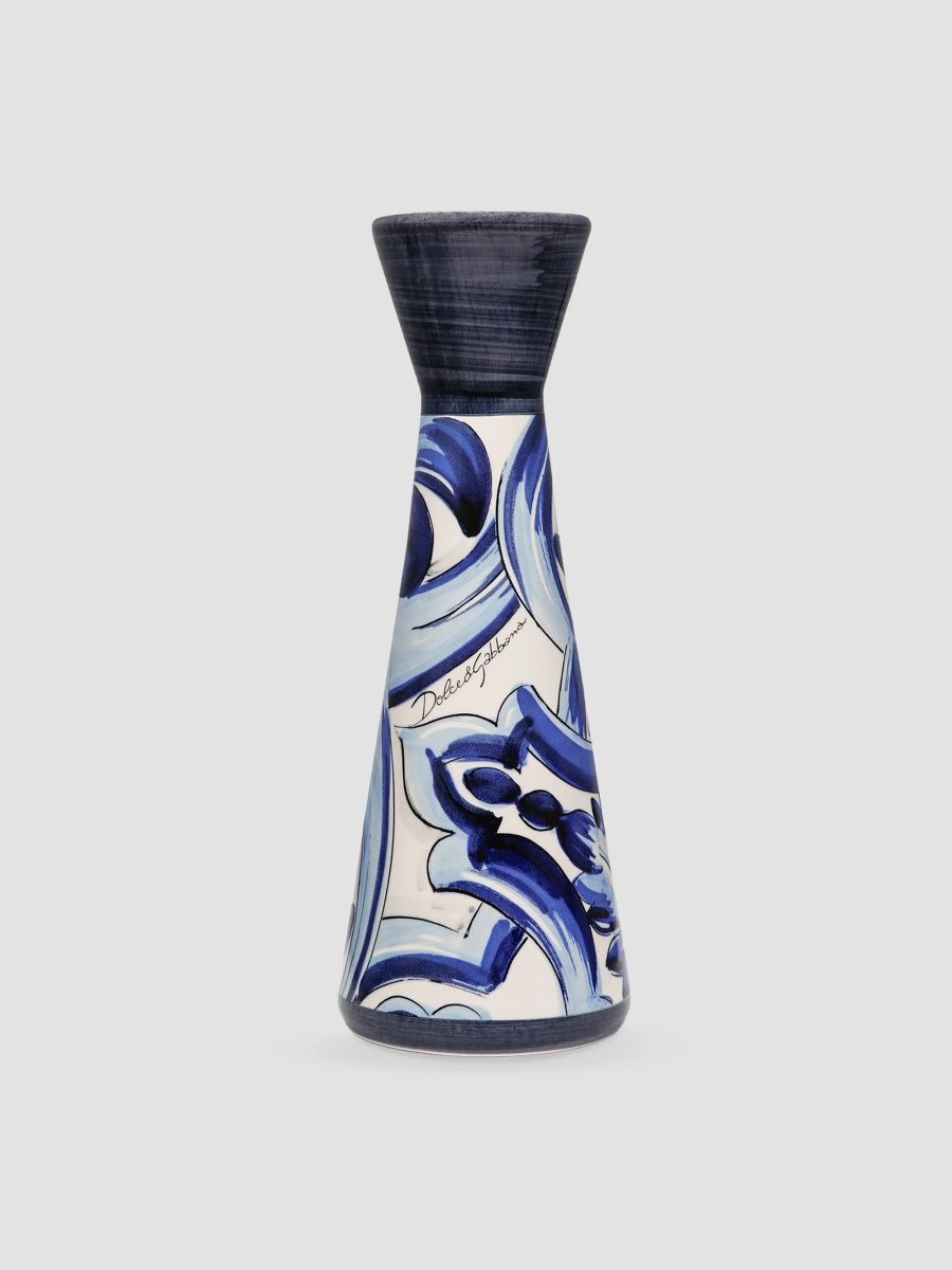 Dolce & Gabbana Blue Mediterraneo Ceramic Candleholder - Blue Mediterraneo