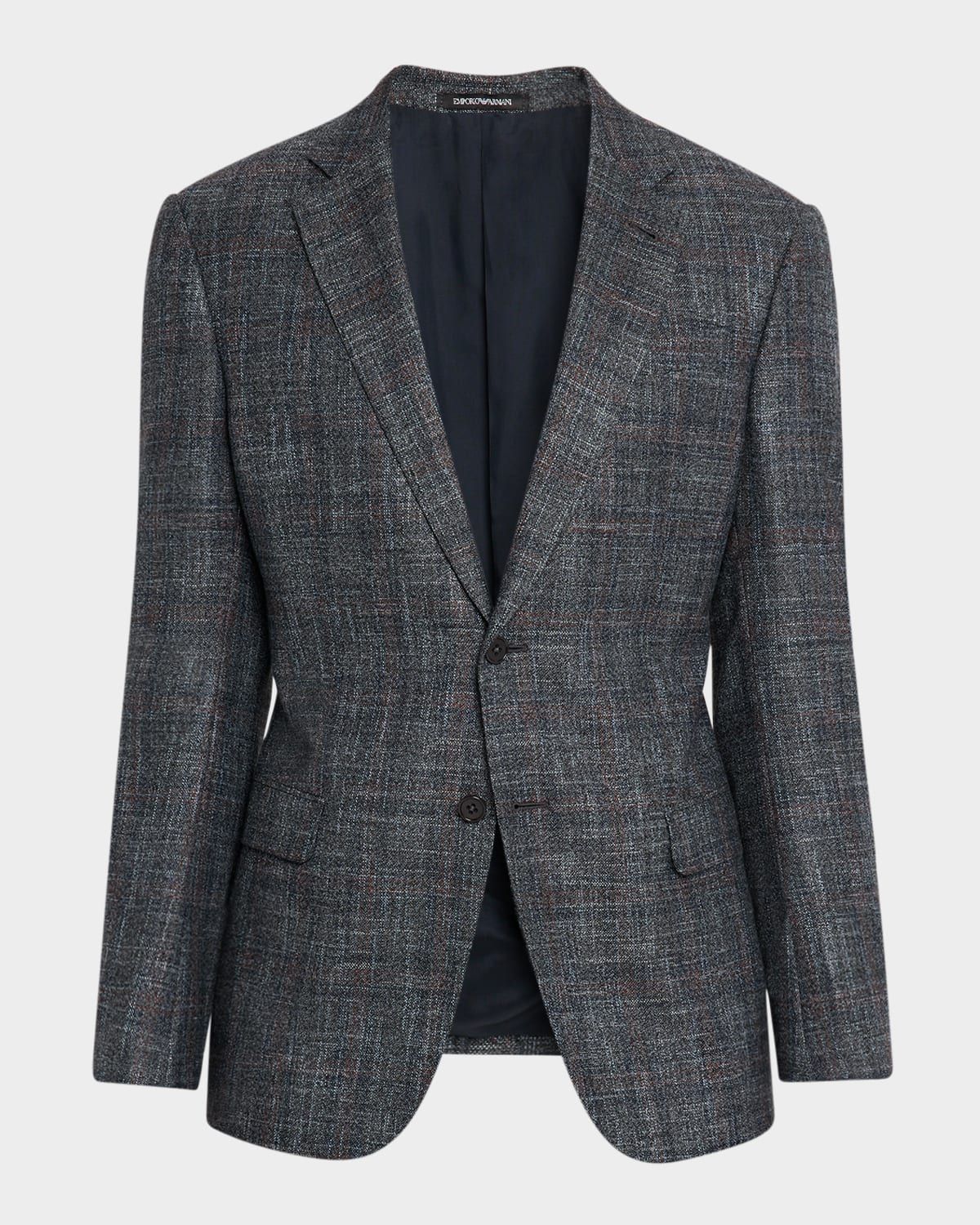 Men & apos;s Wool Faded Plaid G Line Sport Coat