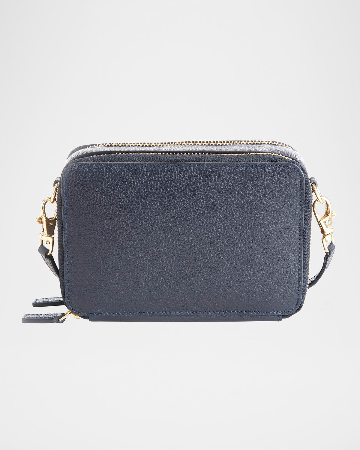 Monogrammed Leather Crossbody Bag