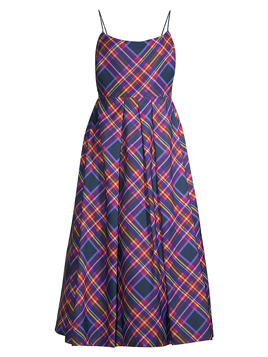 Women's Audra Plaid Midi-Dress - Party Plaid - Size 6
