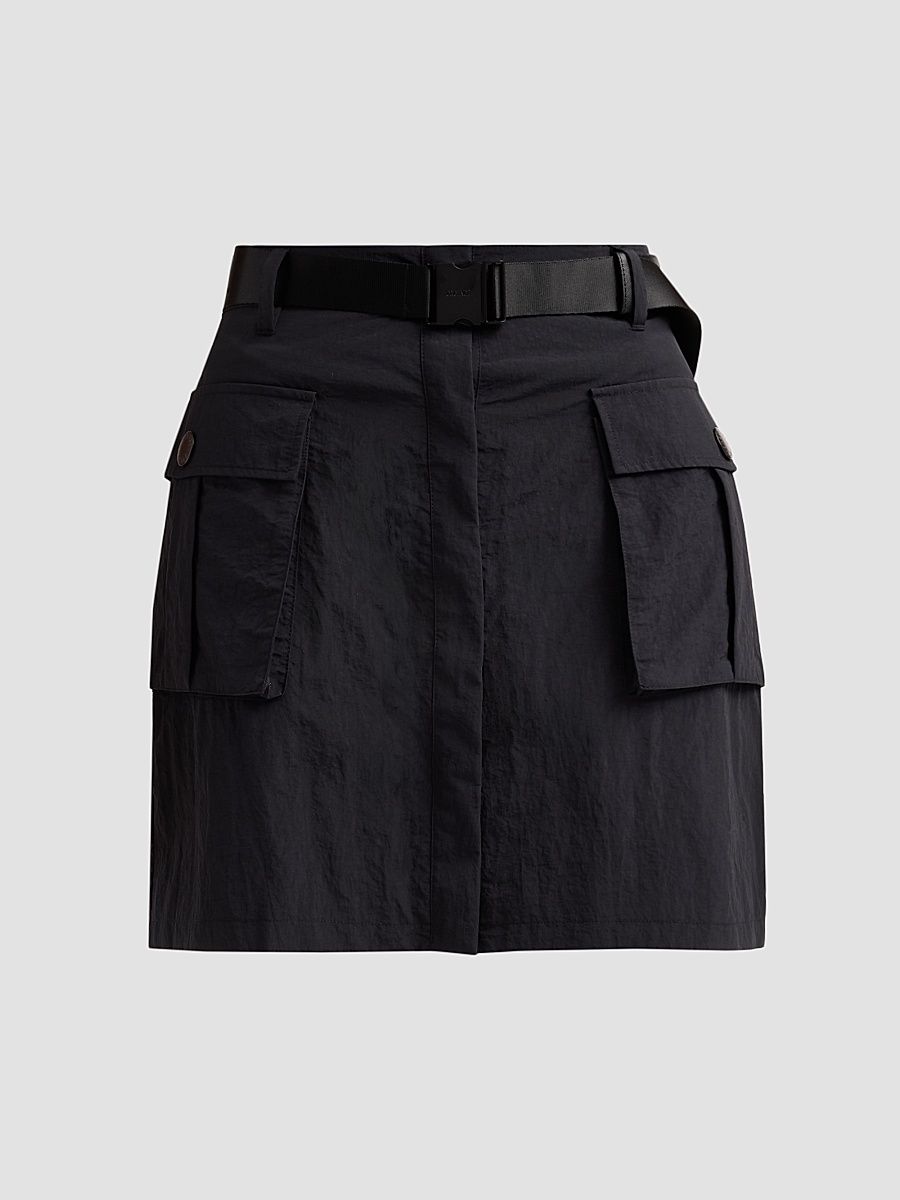 Women's Norene Windbreaker Miniskirt - Black - Size 14