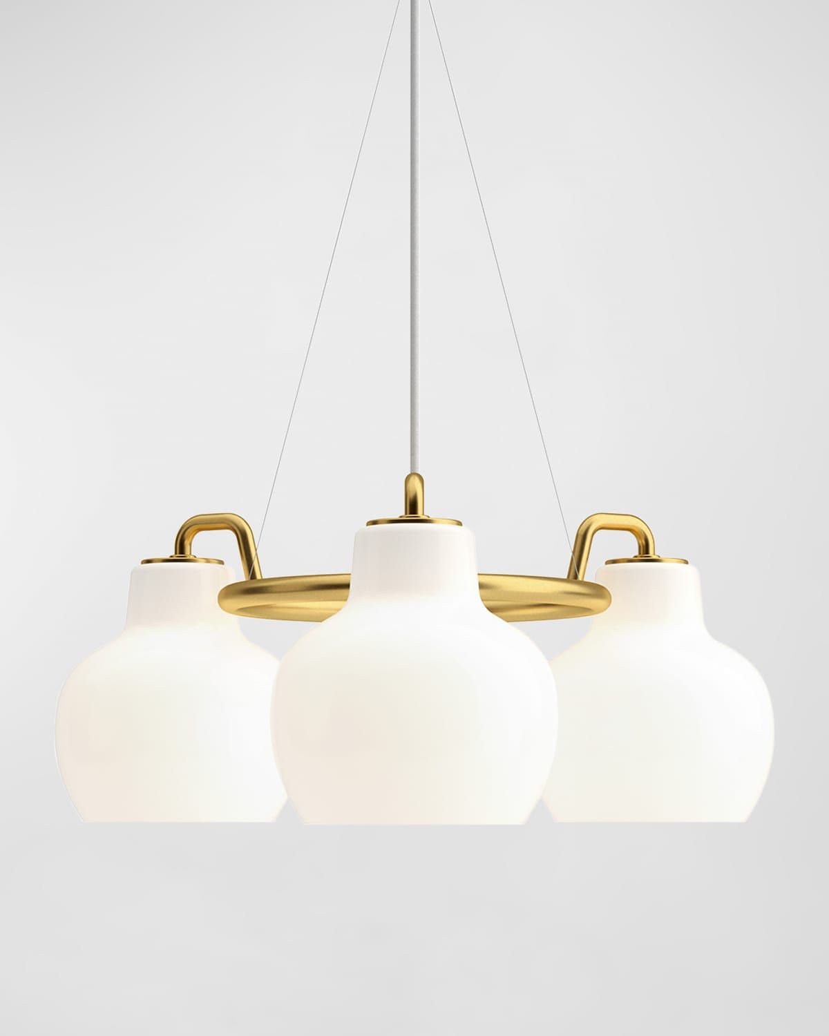 VL Ring Crown 3-Light Chandelier, 9"