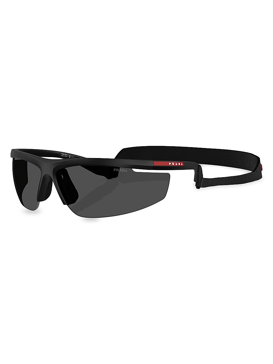 Men's Active 96MM Pillow Sunglasses - Matte Black