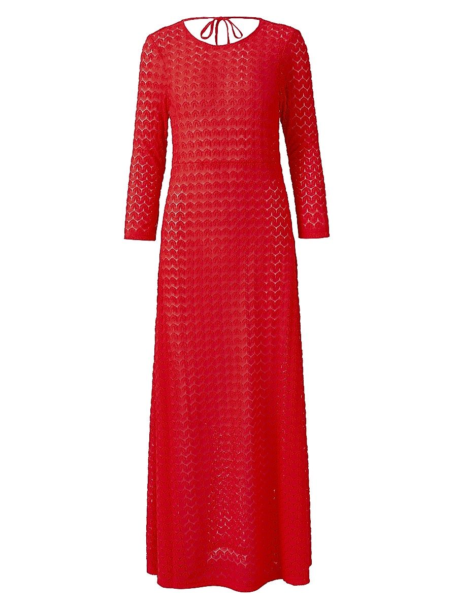 Women's High Summer Juno Maxi Coverup - Red - Size Large