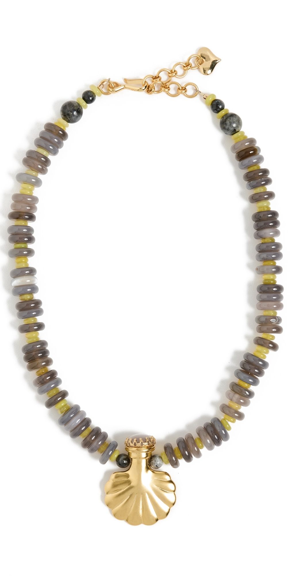 Brinker + Eliza Marissa Necklace Grey/Gold One Size