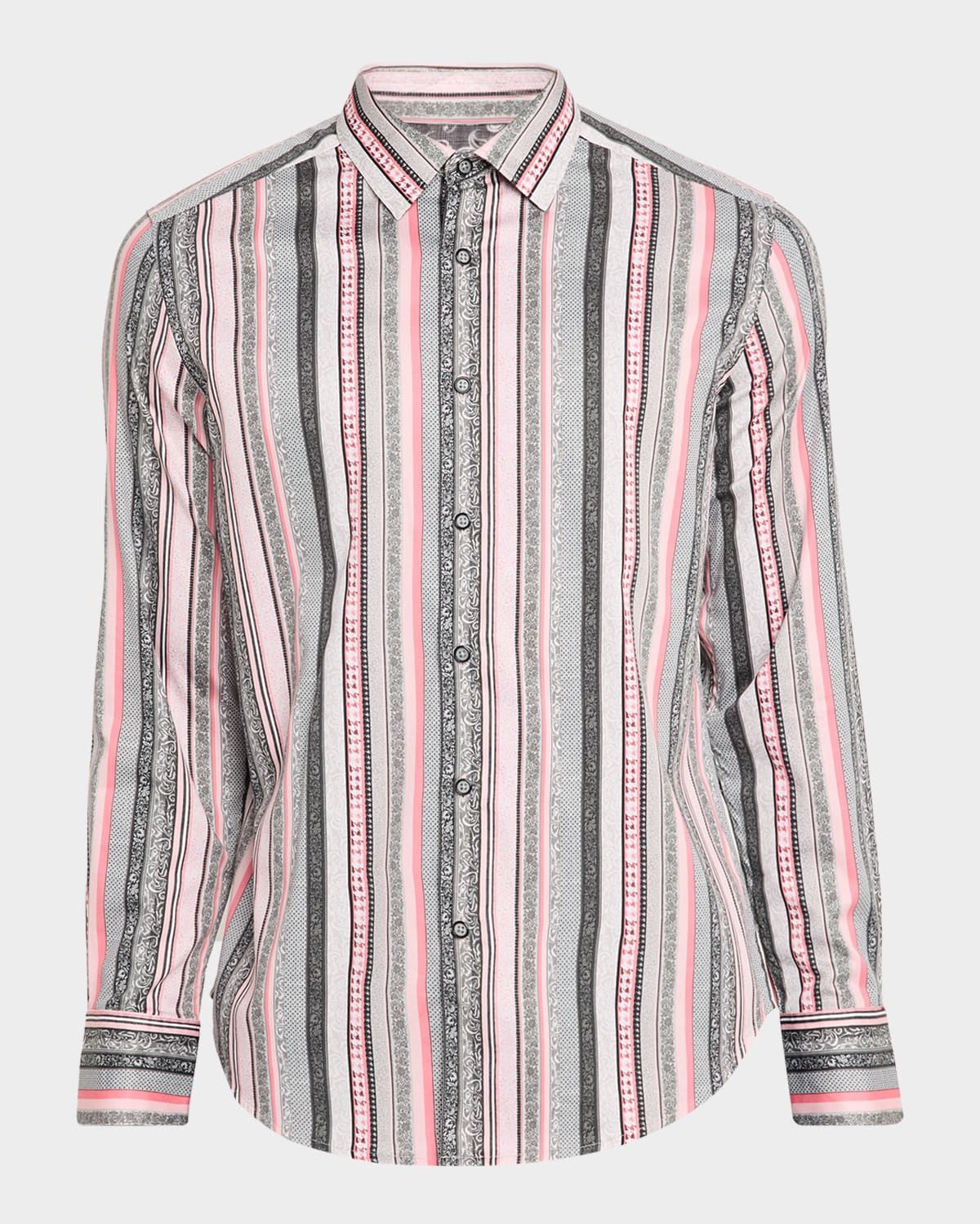 Men & apos;s Bramshaw Multi-Stripe Stretch Sport Shirt