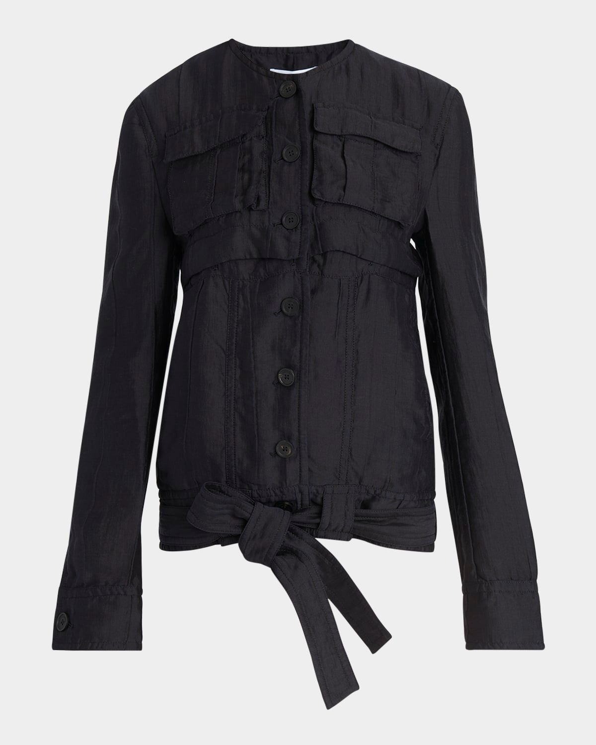 Triple Silk Organdie Transformable Jacket