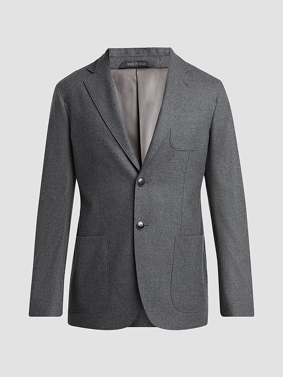 Men's Soft Cashmere Sport Jacket - Raven - Size 50