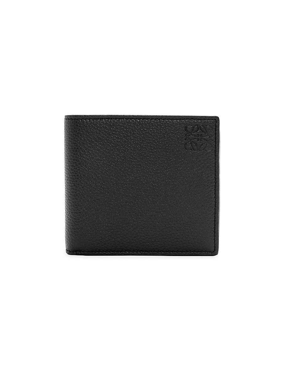 Men's Leather Bifold Wallet - Black