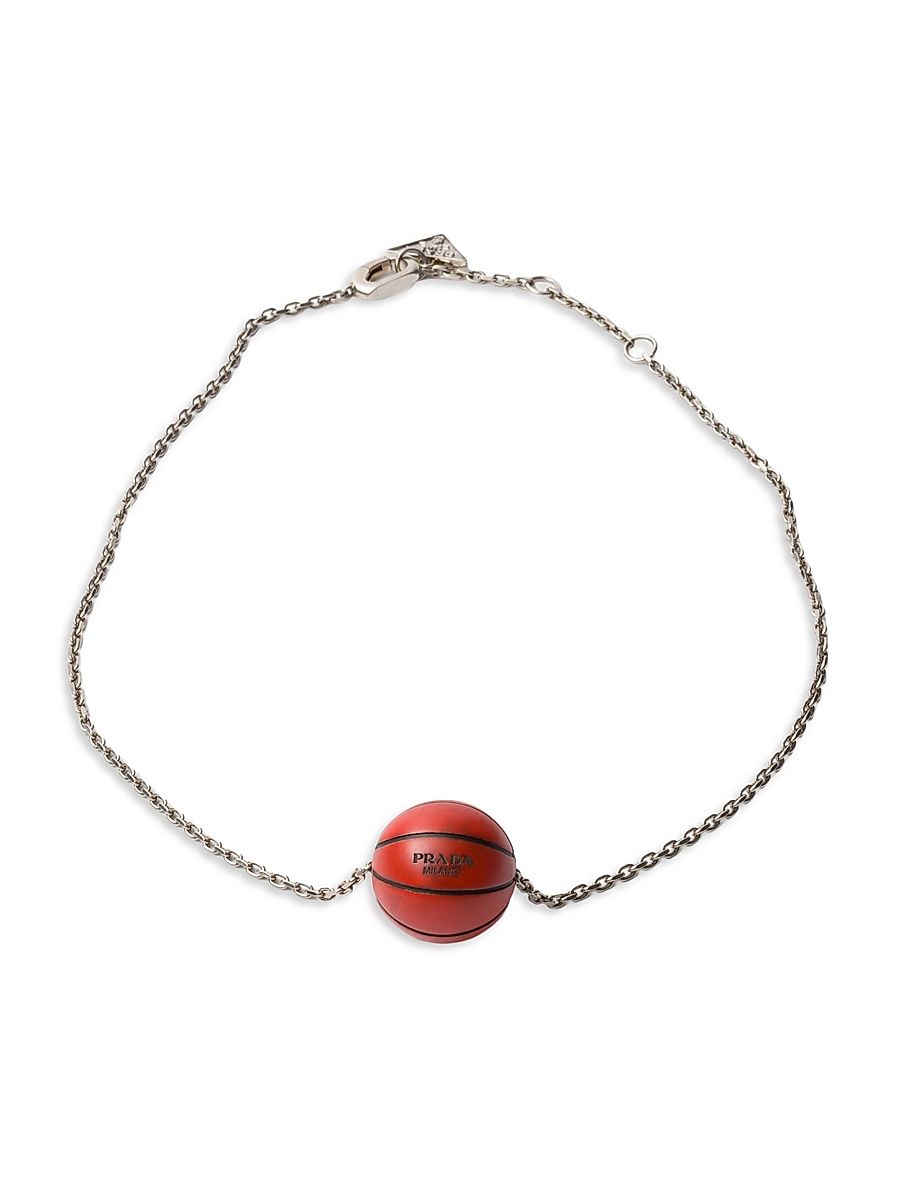 Men's Metal Basketball Necklace - Grey