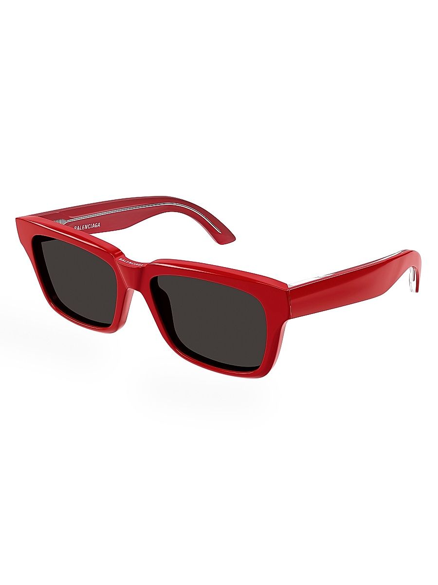 Men's Weekend BB0346S 55MM Square Sunglasses - Red Dark Grey