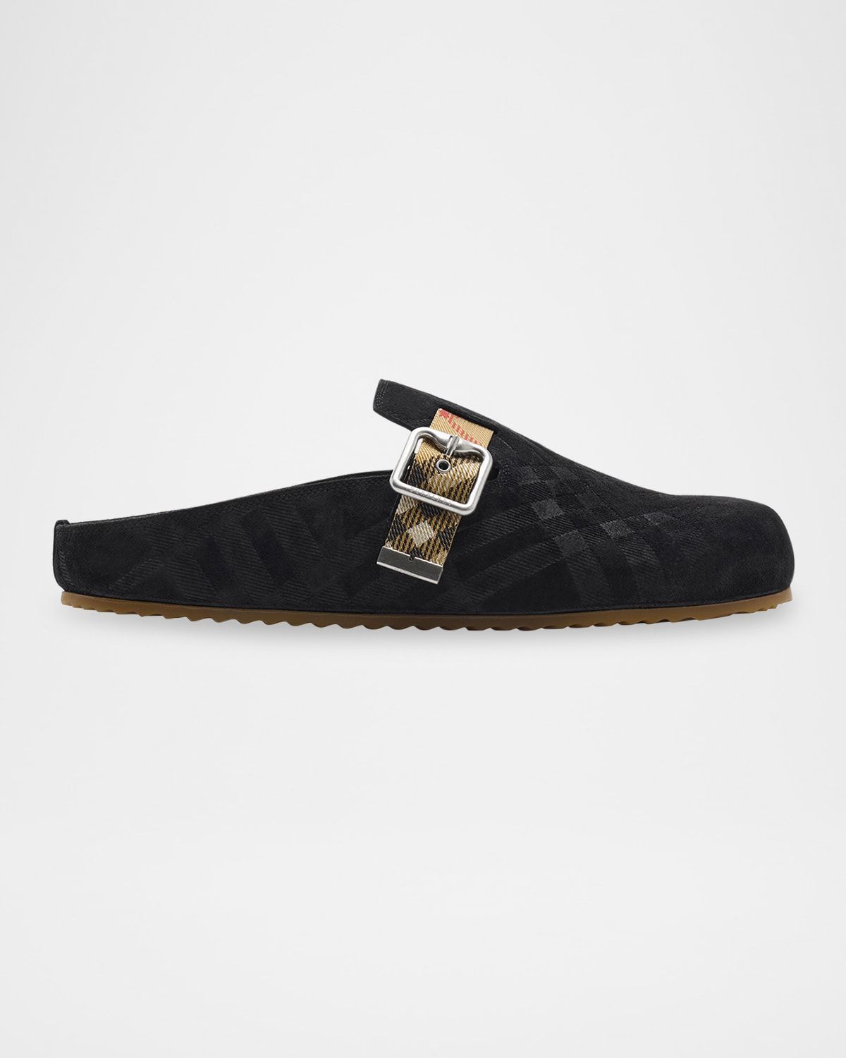 Men & apos;s Urchin Suede Check-Strap Clogs