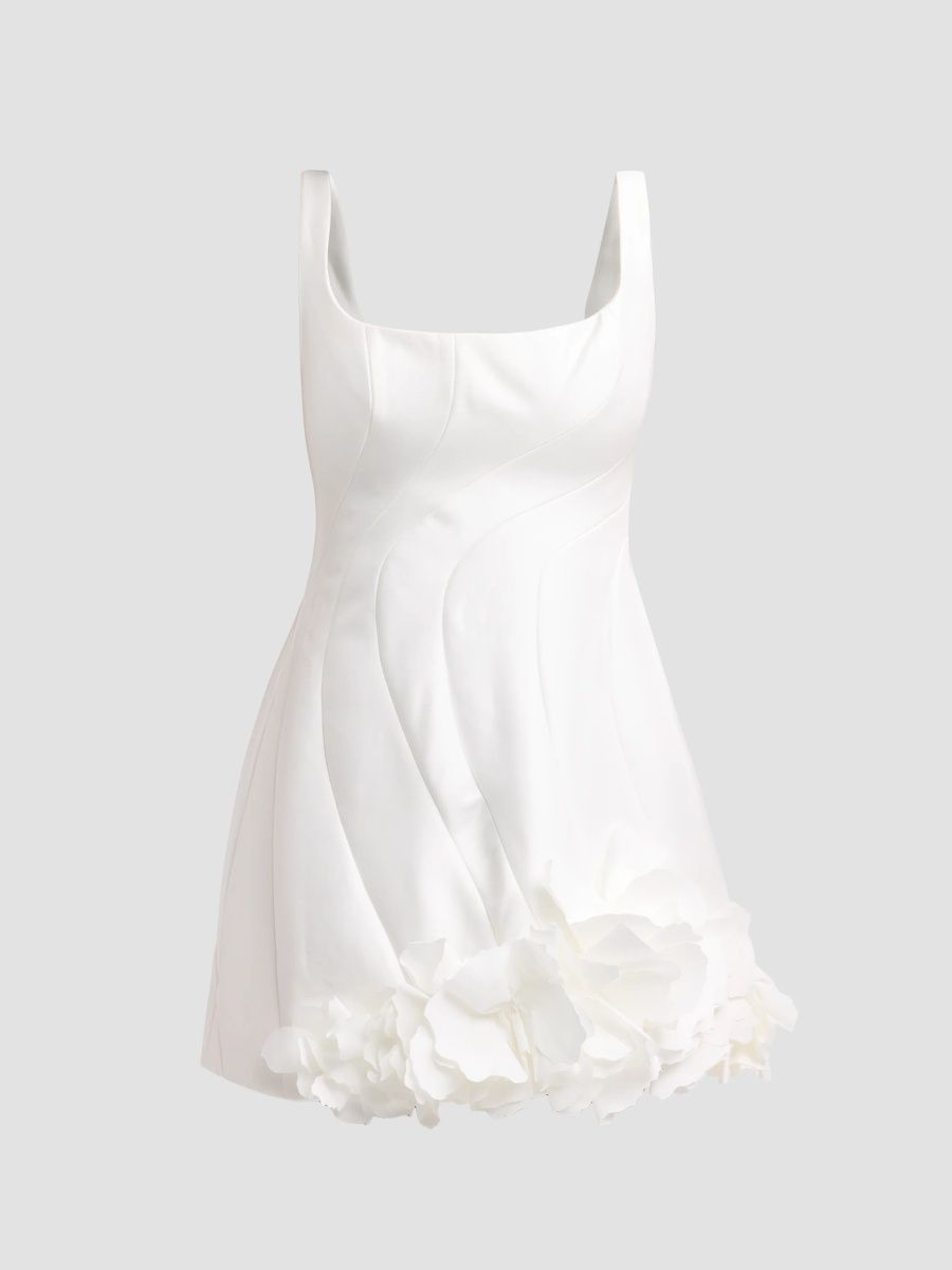 Acler Women's Femme Fatale Winchester Bonded Mini Dress - Ivory - Size 12