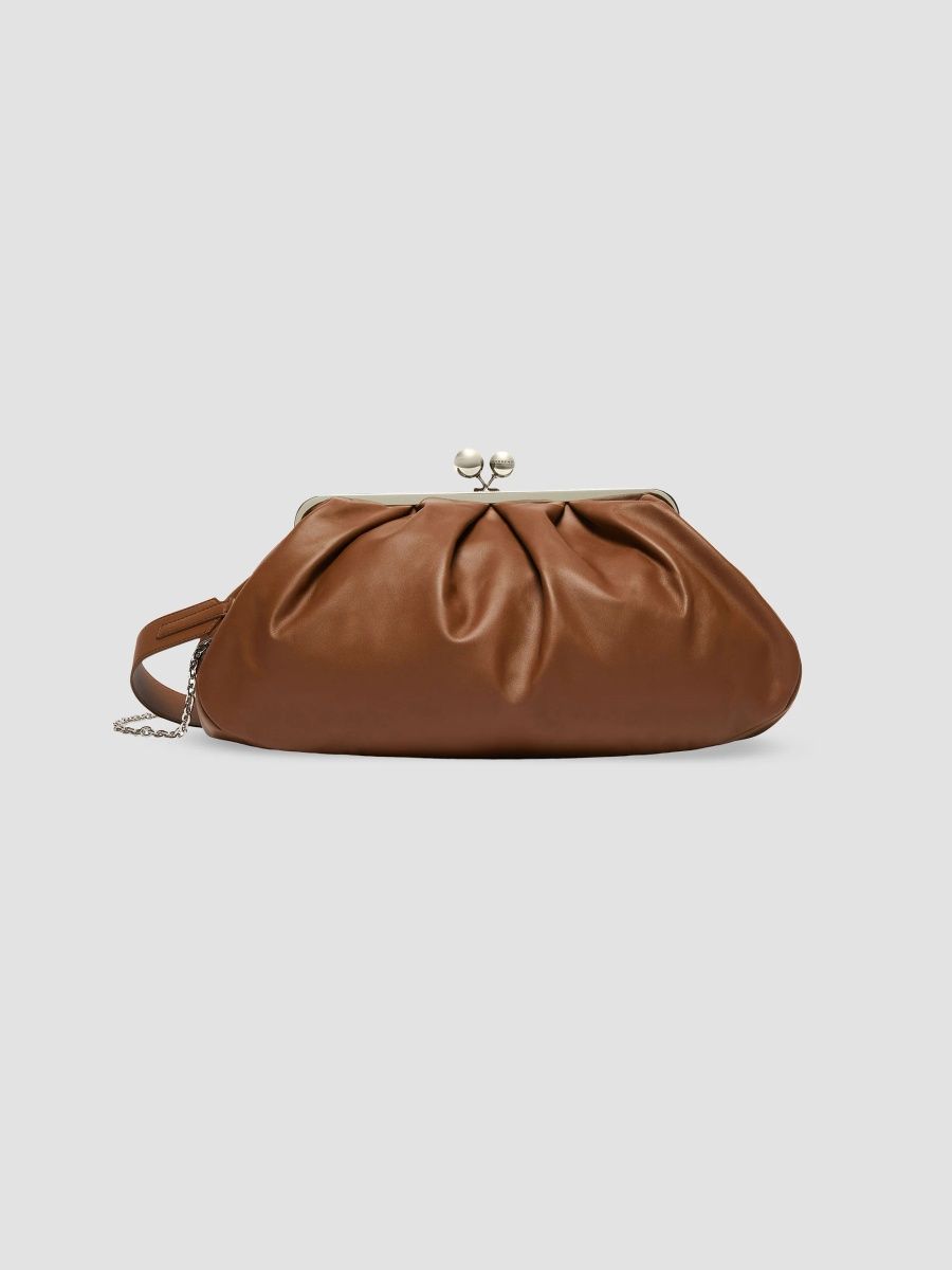 Weekend Max Mara Women's Sheepskin Pasticcino Clutch Bag - Tobacco