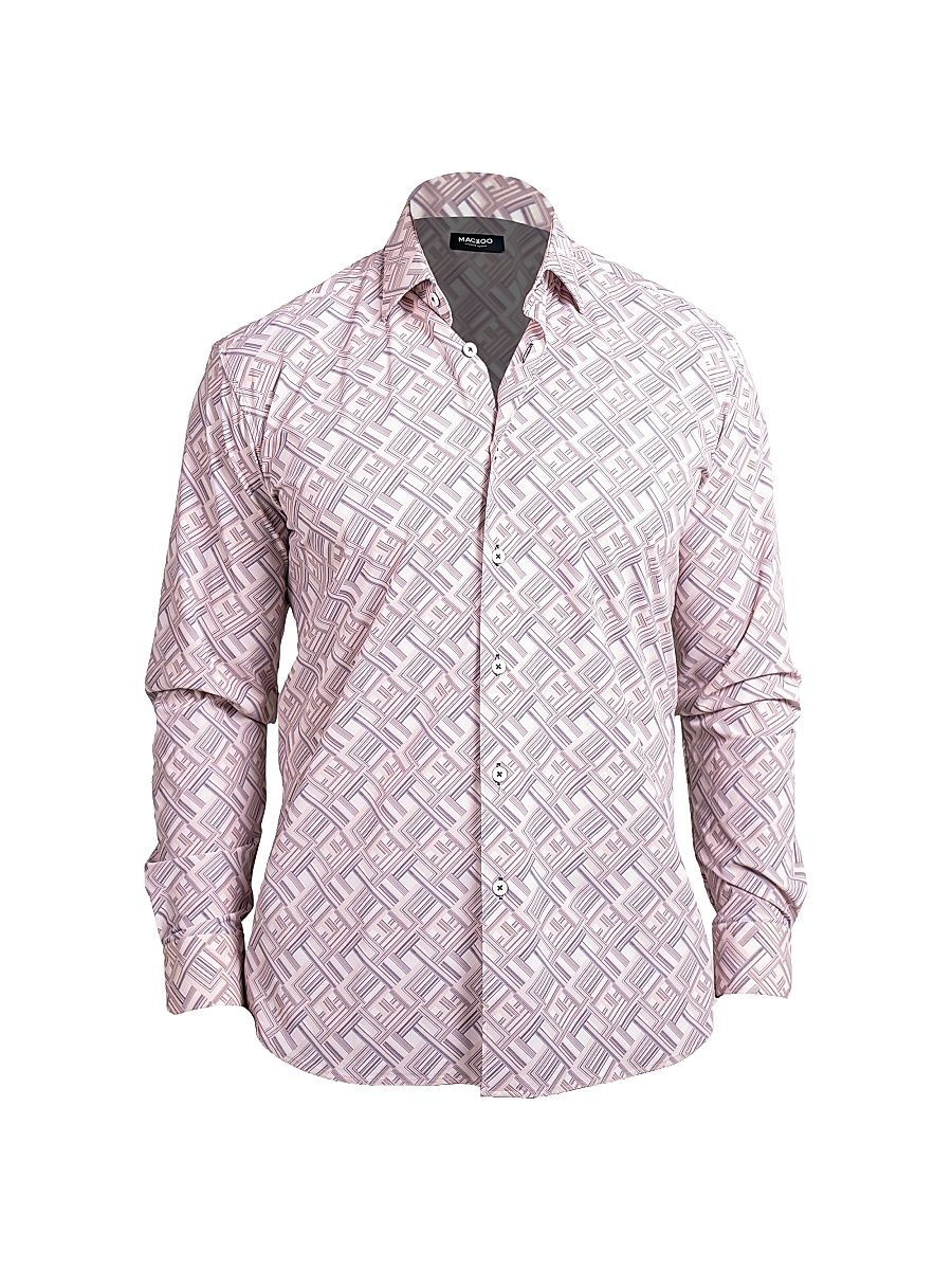 Men's Fibonacci Stretch Ascension Shirt - White - Size XXXXL