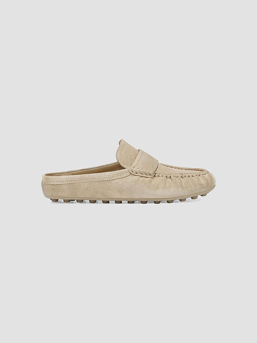 Vince Women's Berkley Driver Suede Mules - Dune - Size 7.5