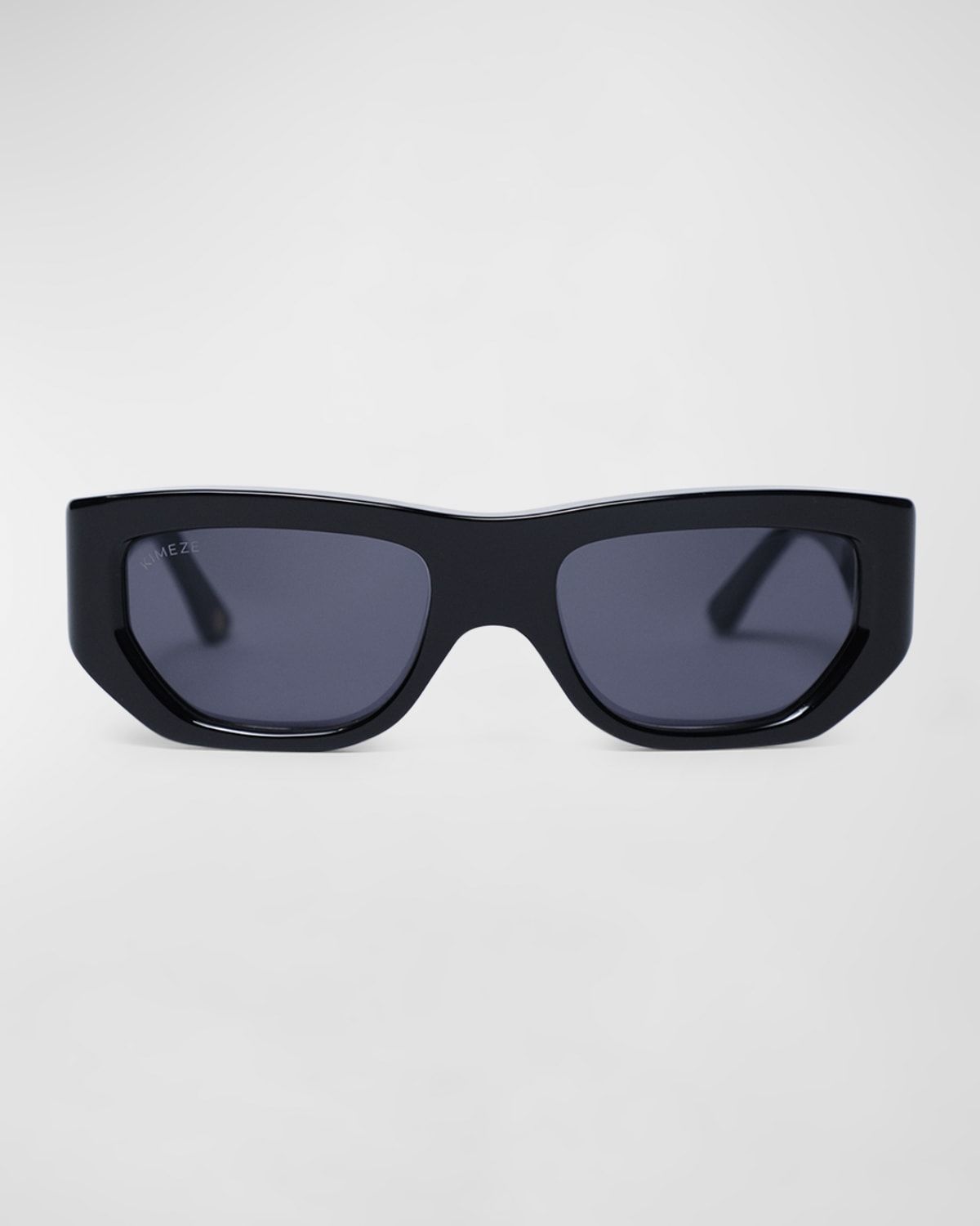 Concept 1 Black Acetate Cat-Eye Sunglasses