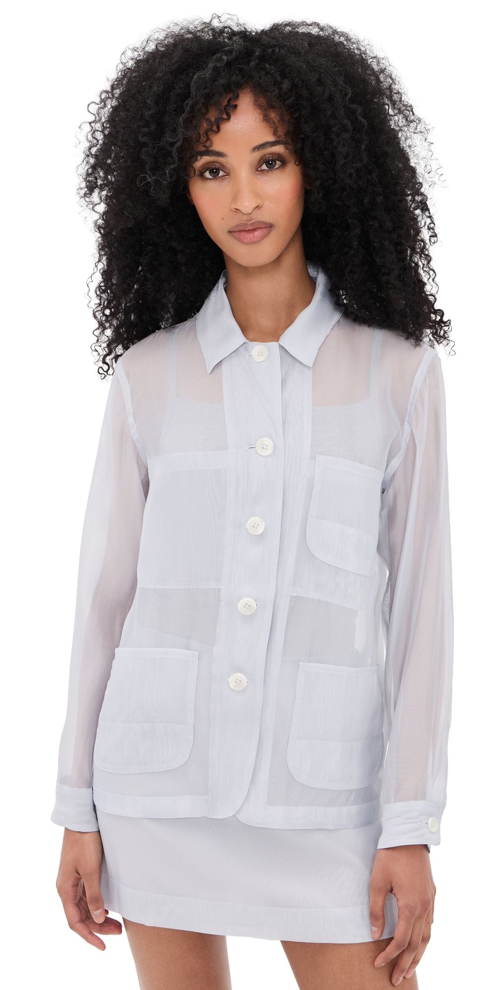rag & bone Jolene Organza Jacket Grey S