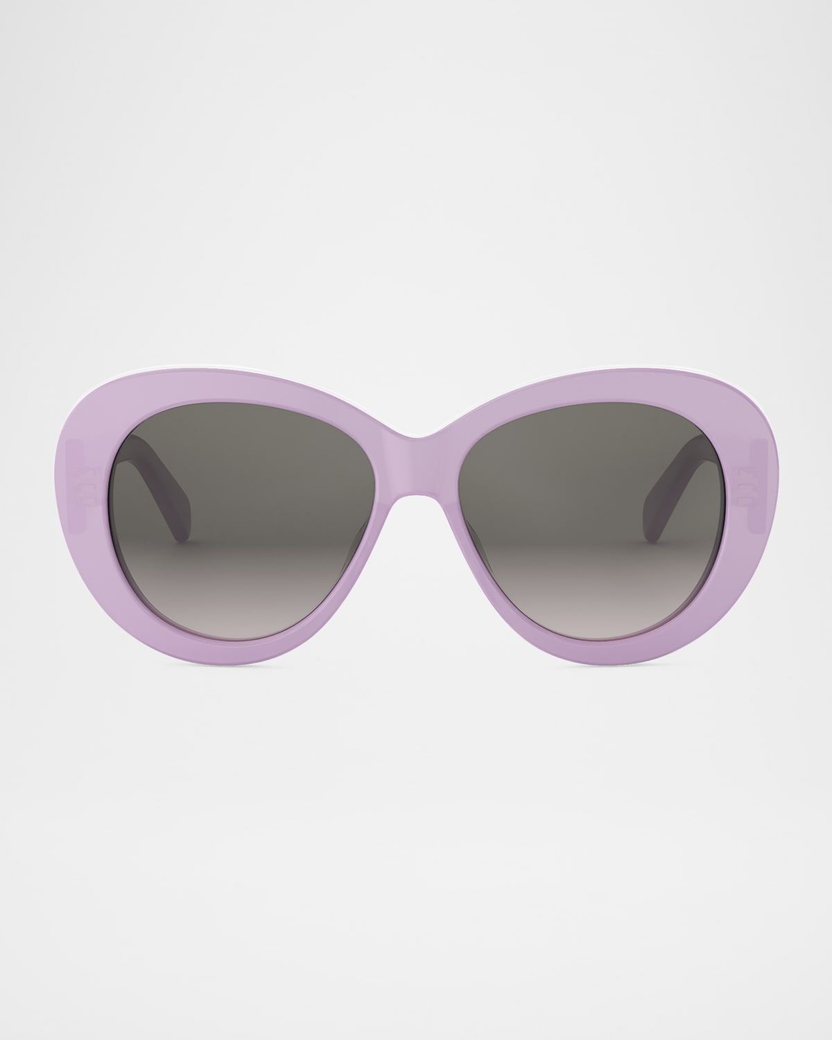 Triomphe Logo Oval Acetate Sunglasses