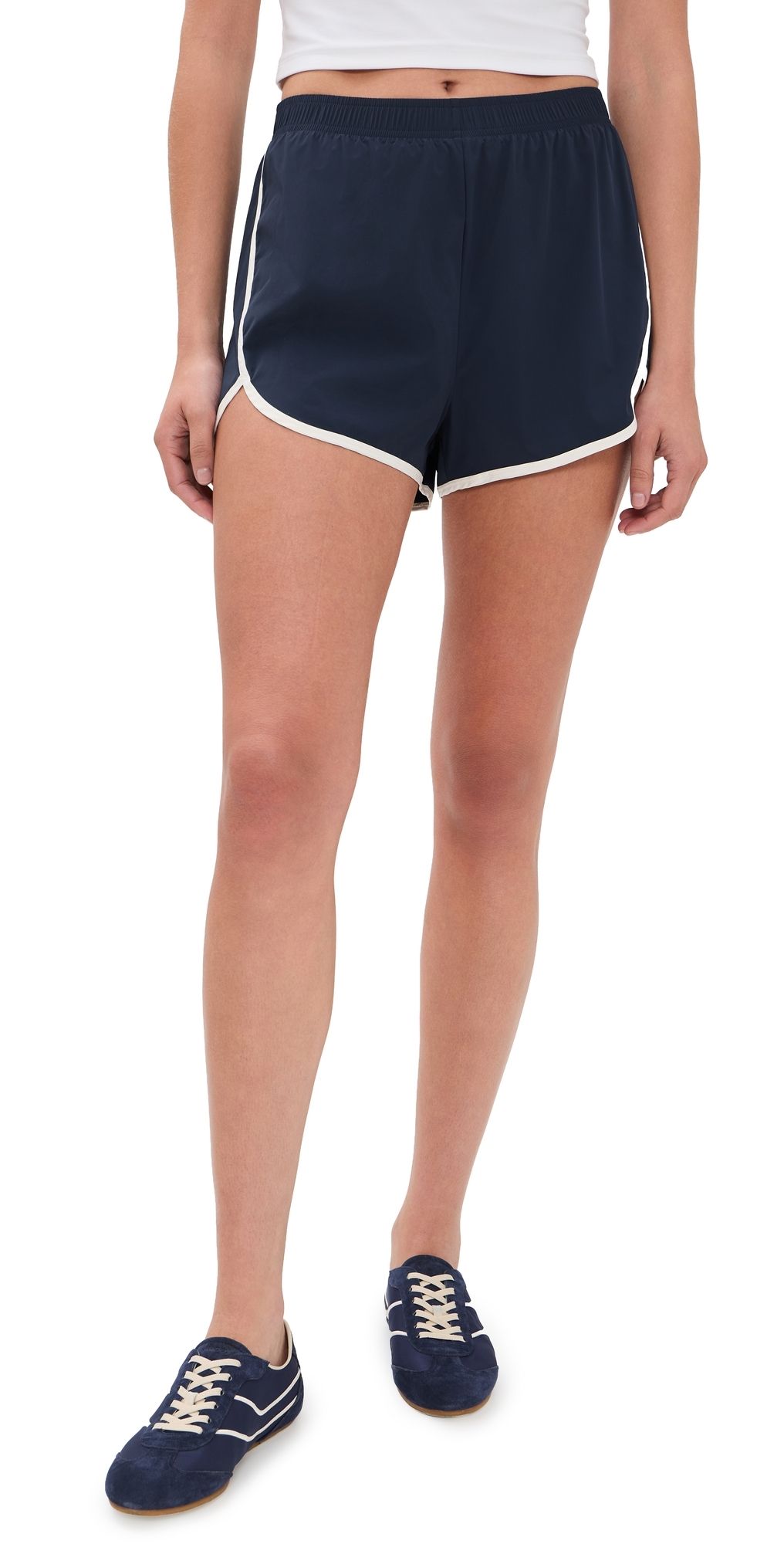 Splits59 Megan Run Shorts Indigo/Crème S