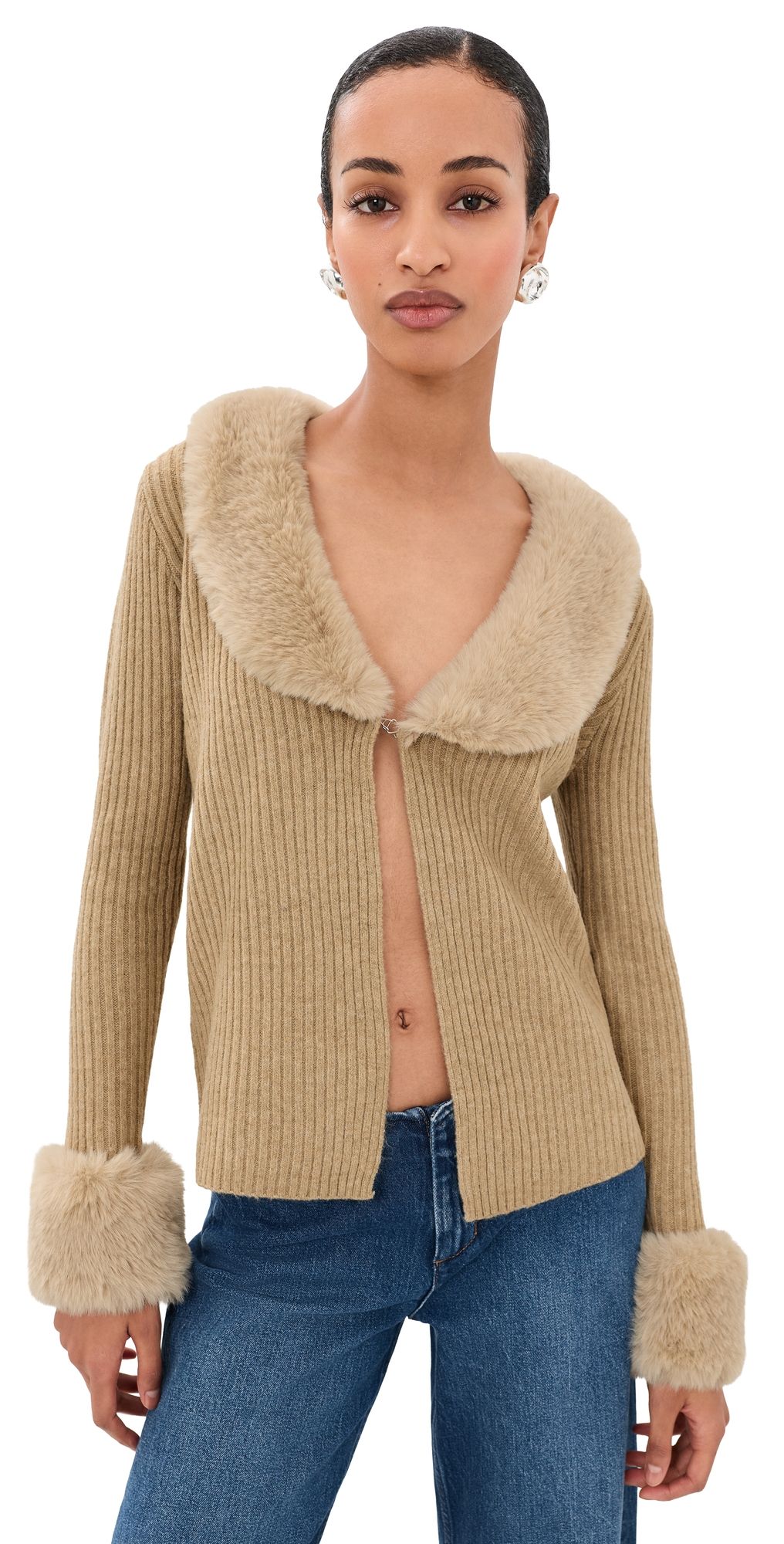 Lioness Gisele Cardigan Sand M
