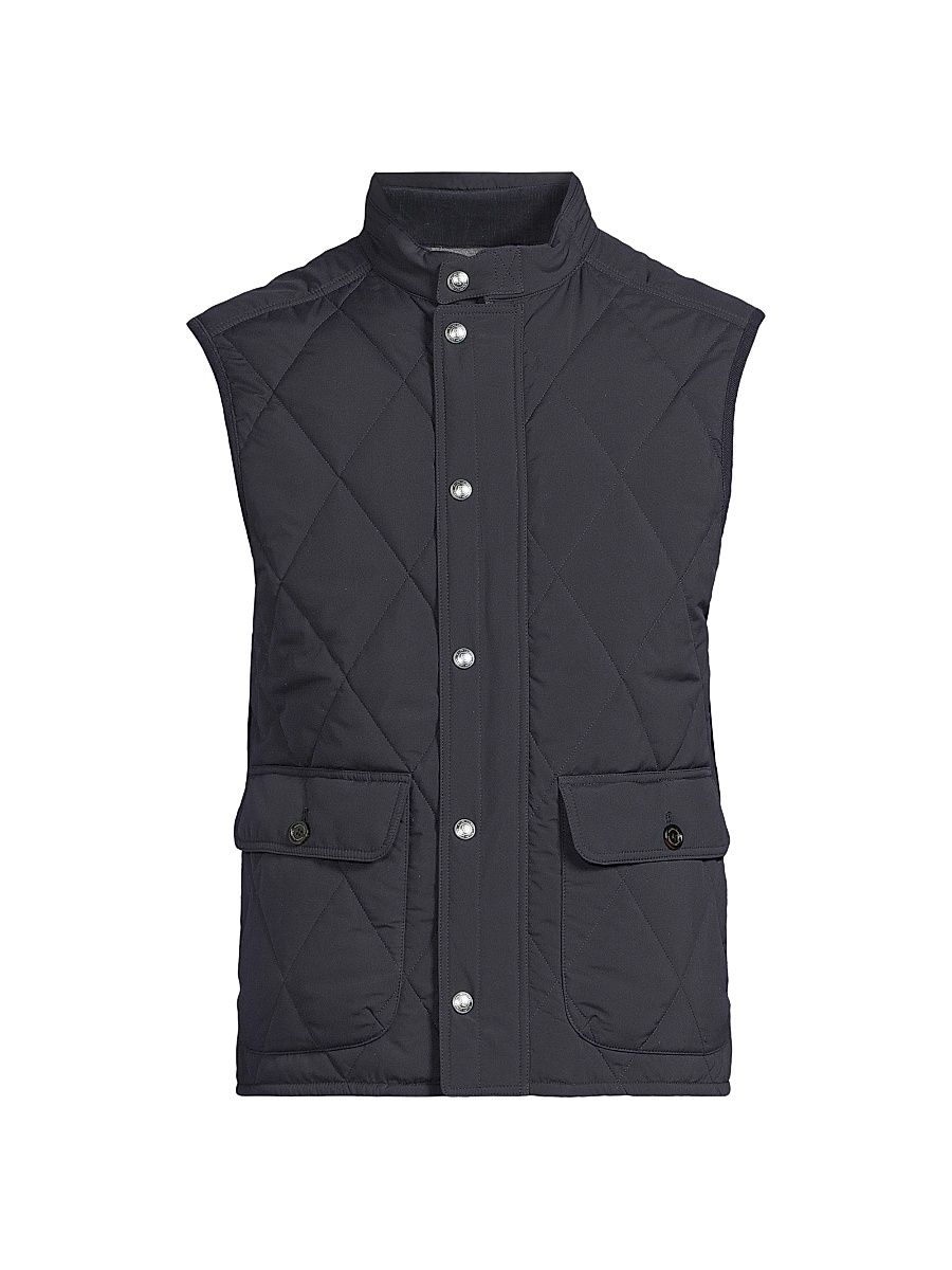 Men's Carleton Quilted Down Vest - Classic Chairman Navy - Size XXL