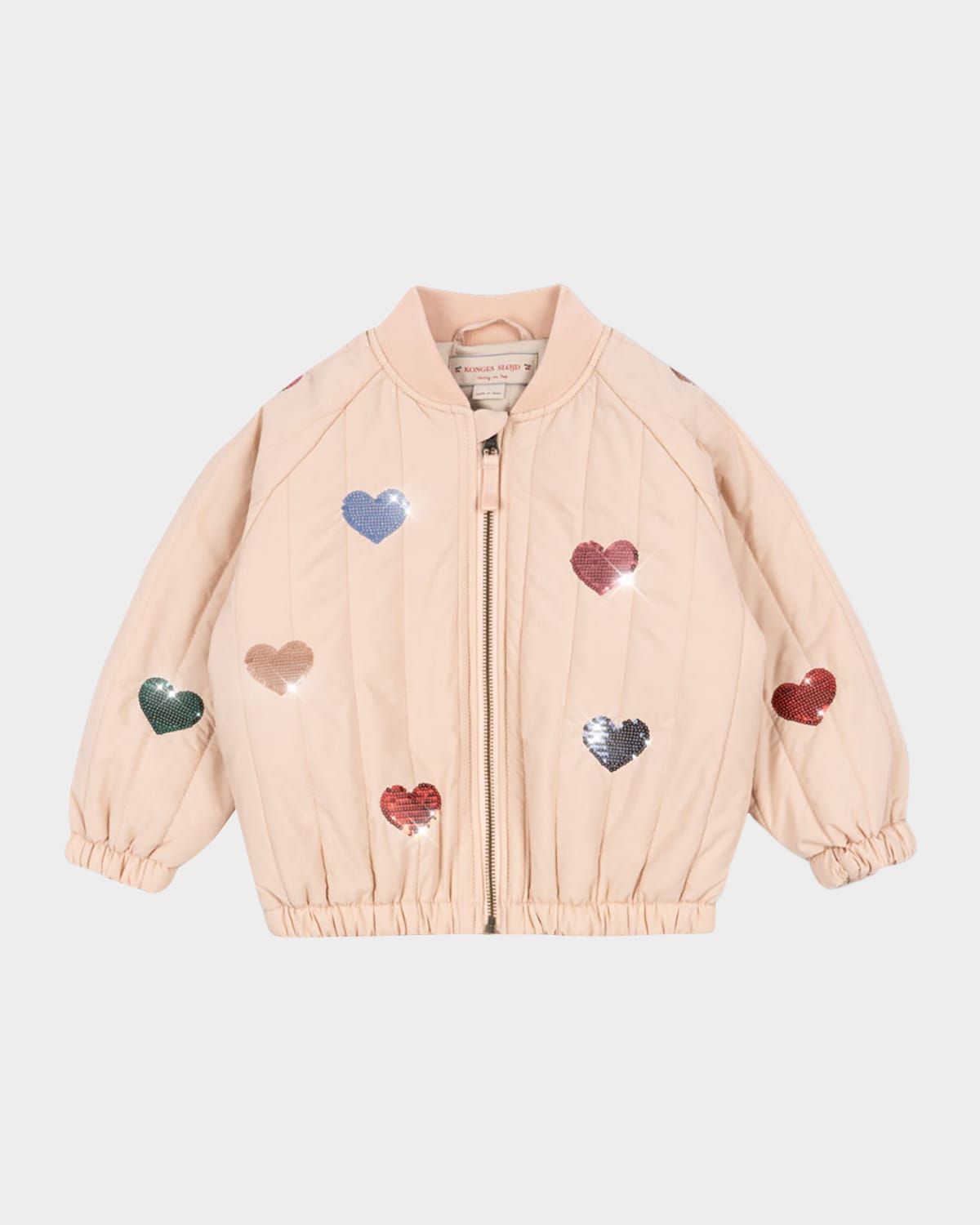 Girl & apos;s Juno Sequin Heart Jacket, Size 9M-10