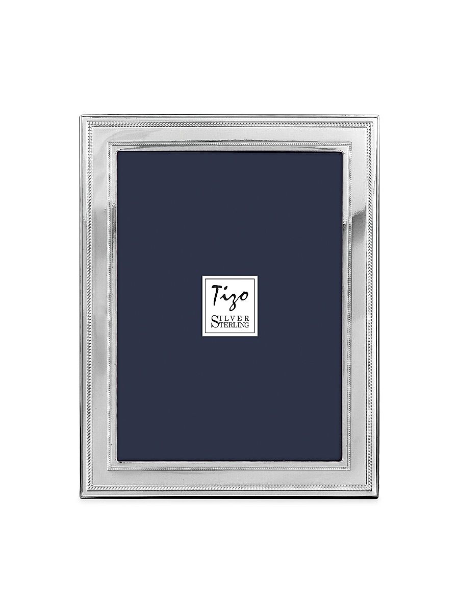 Sterling Silver Luxe Double Bead Frame - Silver - Size 8x10