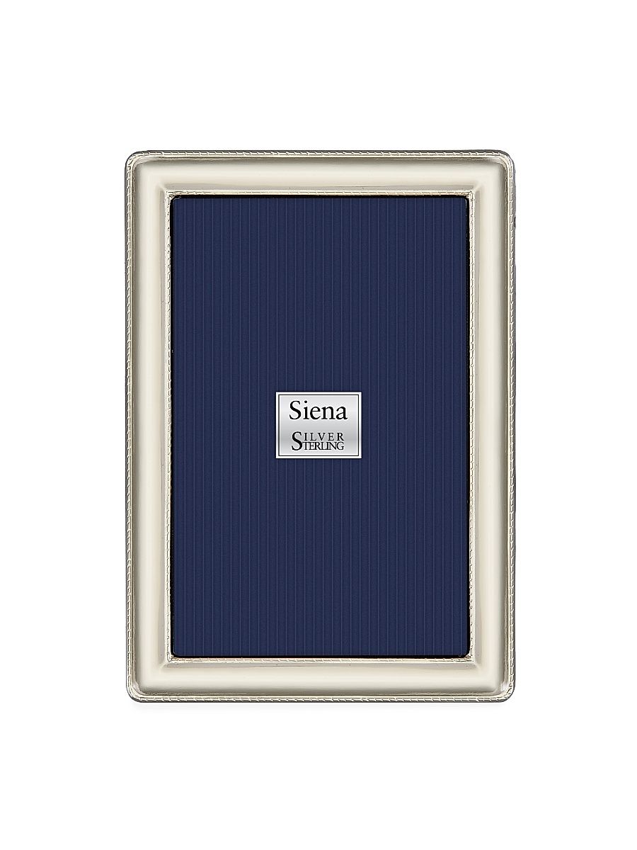 Siena Sterling Silver Classic Braid Frame - Silver - Size 5 x 7