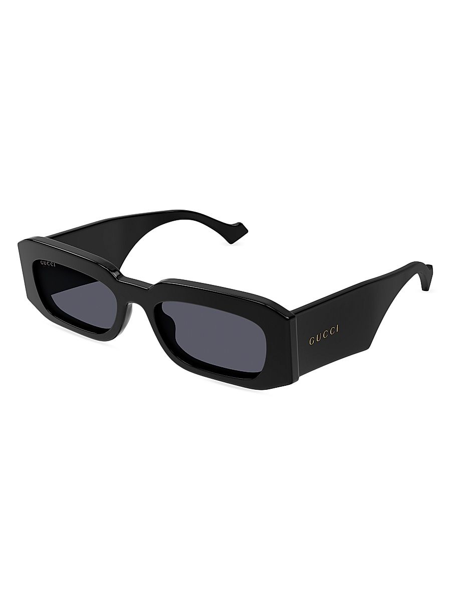 Men's Generation Rectangular Recycled Acetate Sunglasses - Black