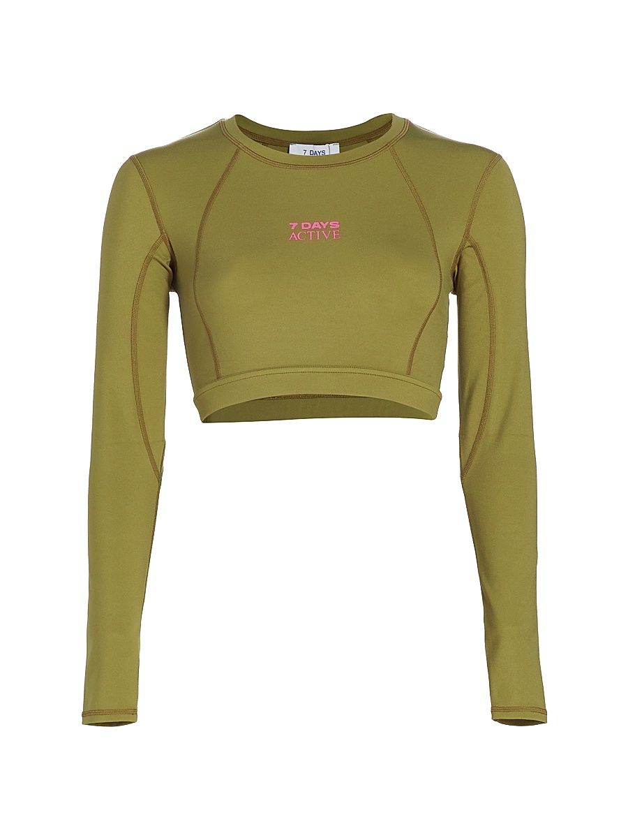 Women's Melilla Cropped Top - Capulet Olive - Size Small