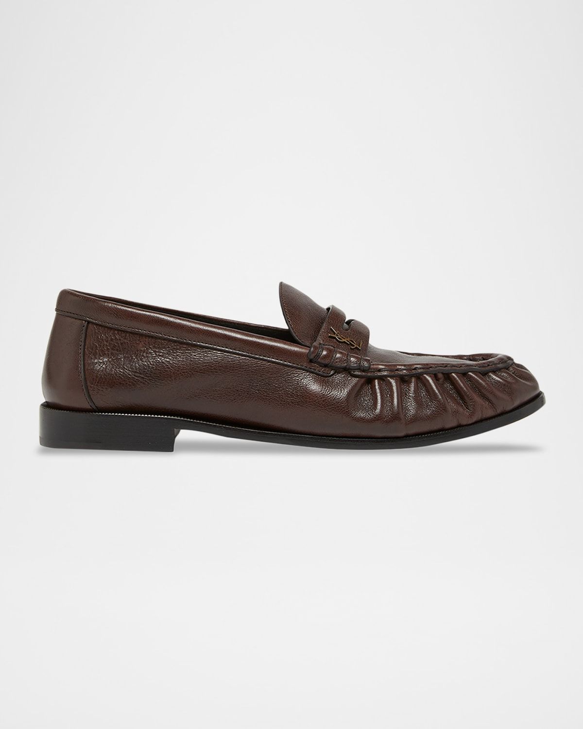 Men & apos;s Le Loafer Creased Leather Mules