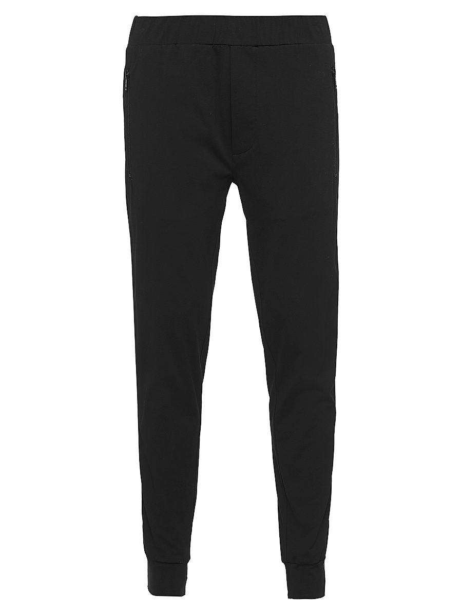 Men's Technical Cotton and Re-Nylon Pants - Black - Size XL