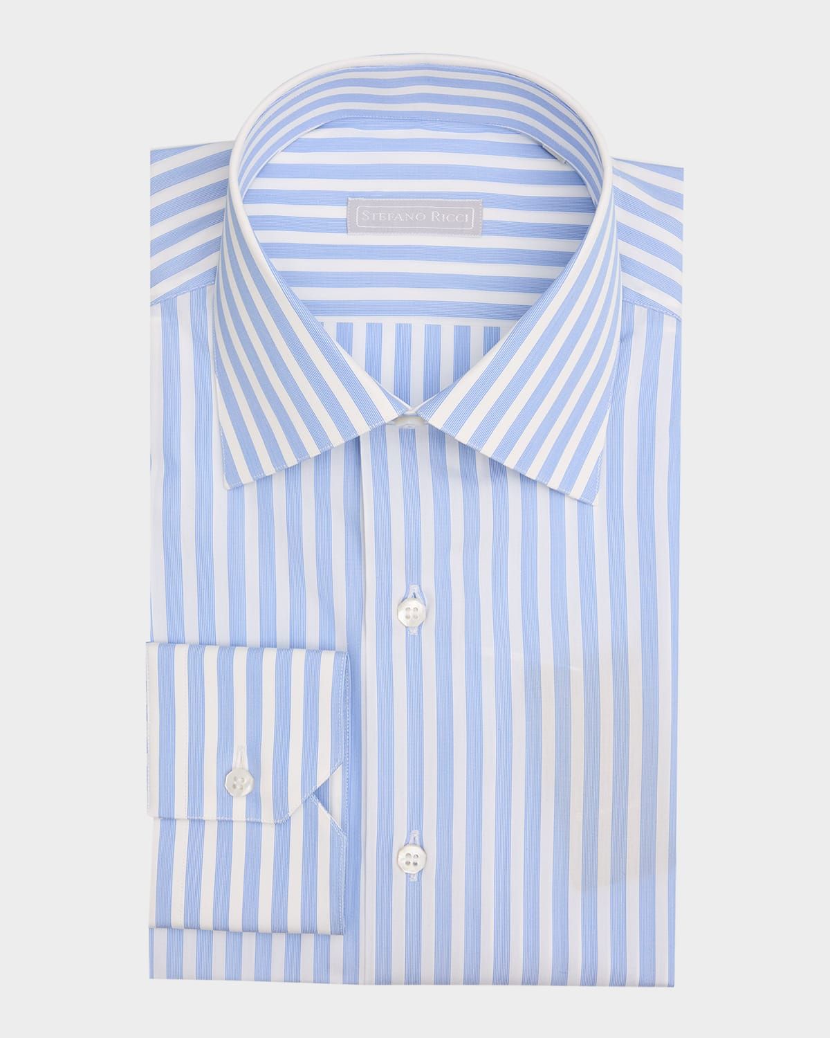 Men & apos;s Cotton Bengal Stripe Dress Shirt