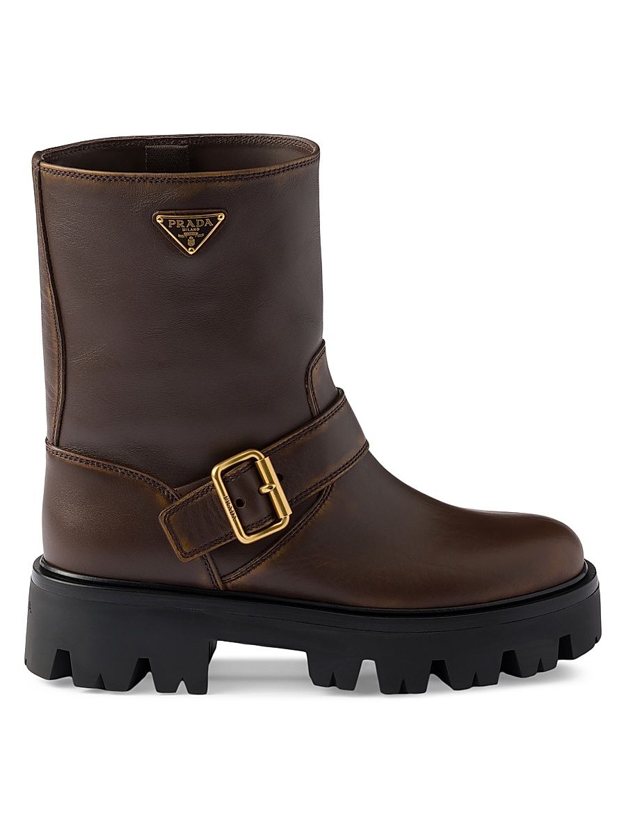 Women's Leather Boots - Brown - Size 11