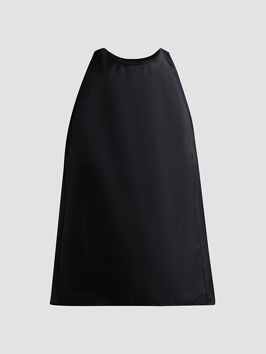 Women's Cami Silk Sleeveless Cape Top - Black - Size XS