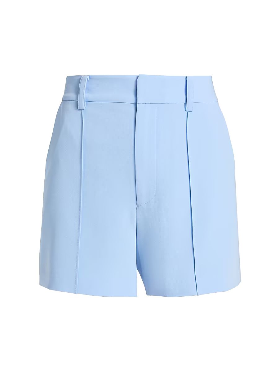 Women's Gabbi Pintuck High-Rise Shorts - Blue Wisteria - Size 12