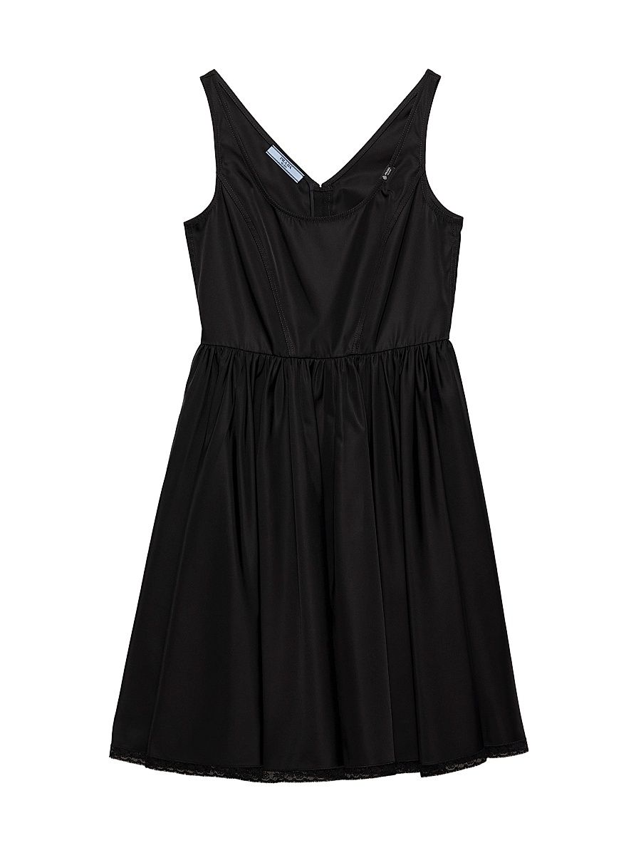 Women's Nylon Mini-Dress - Black - Size 10