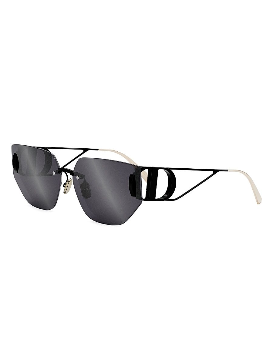 Women's 30Montaigne B3U Butterfly Sunglasses - Black Smoke Mirror